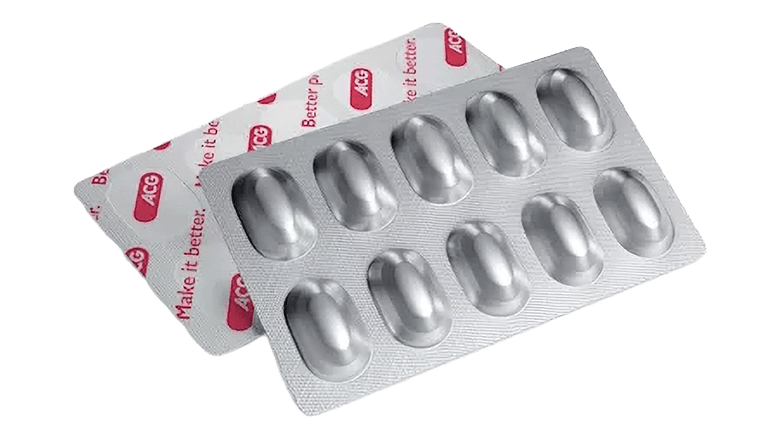 Image of blister pack incorporating ACG’s DryPod technology.