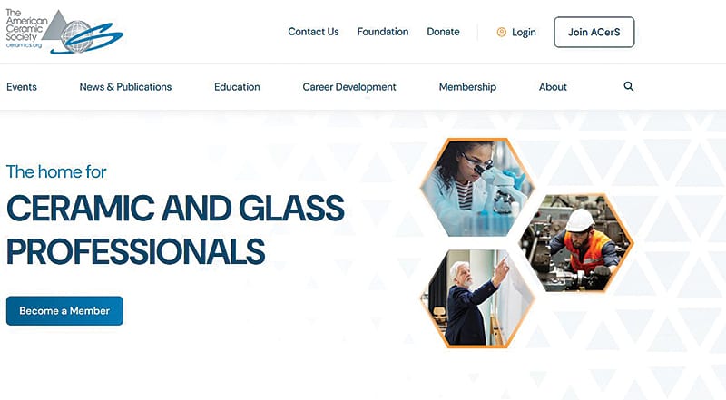 New ACerS website