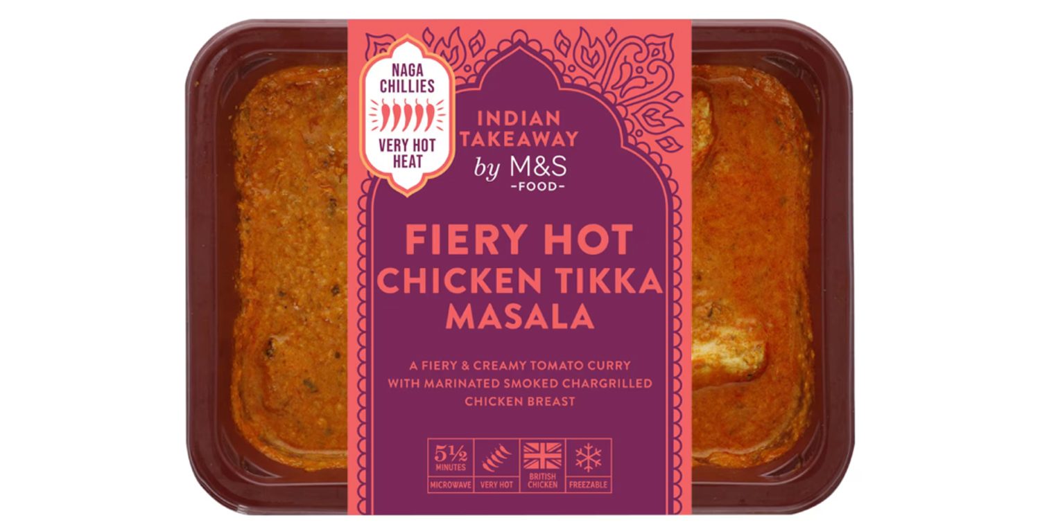 M&S Chicken Tikka Masala Paper Fiber Tray