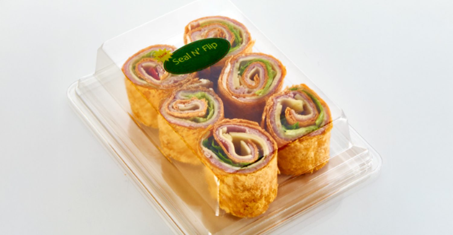 Sandwich wraps in Seal N’ Flip packaging