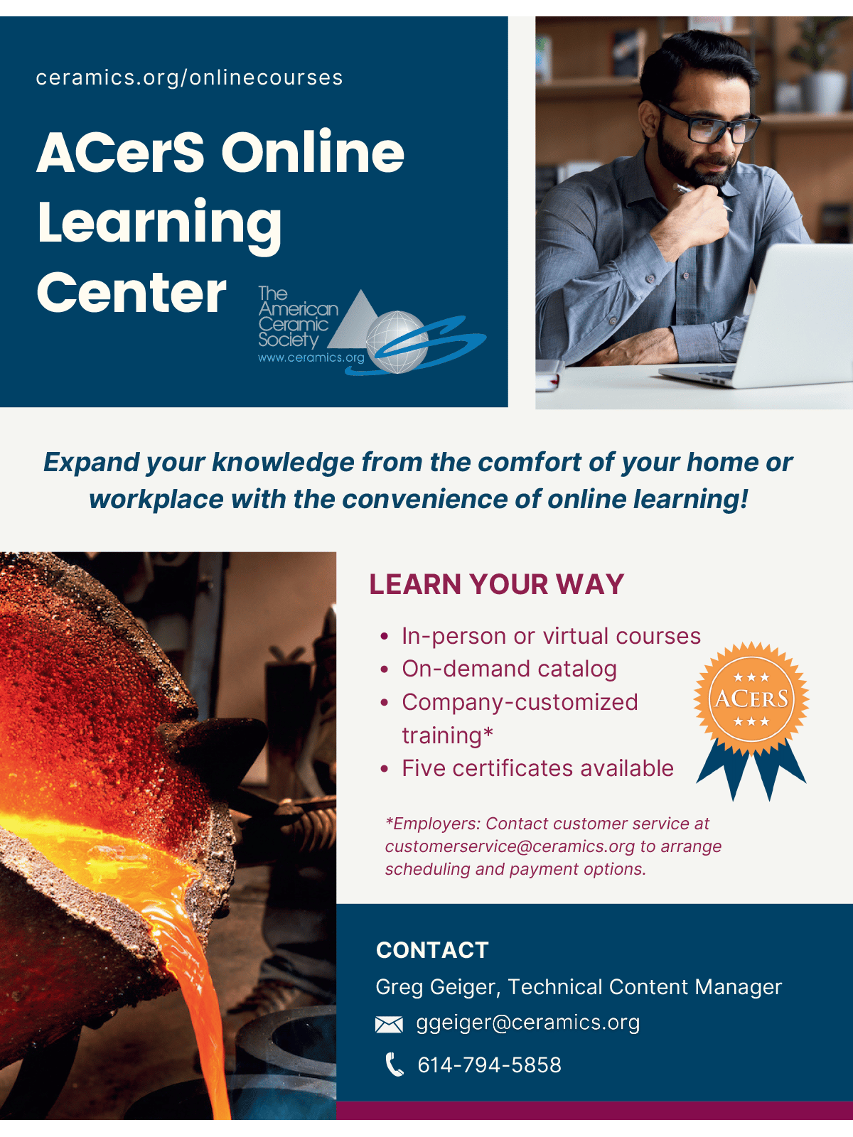 Ad: ACerS Online Learning