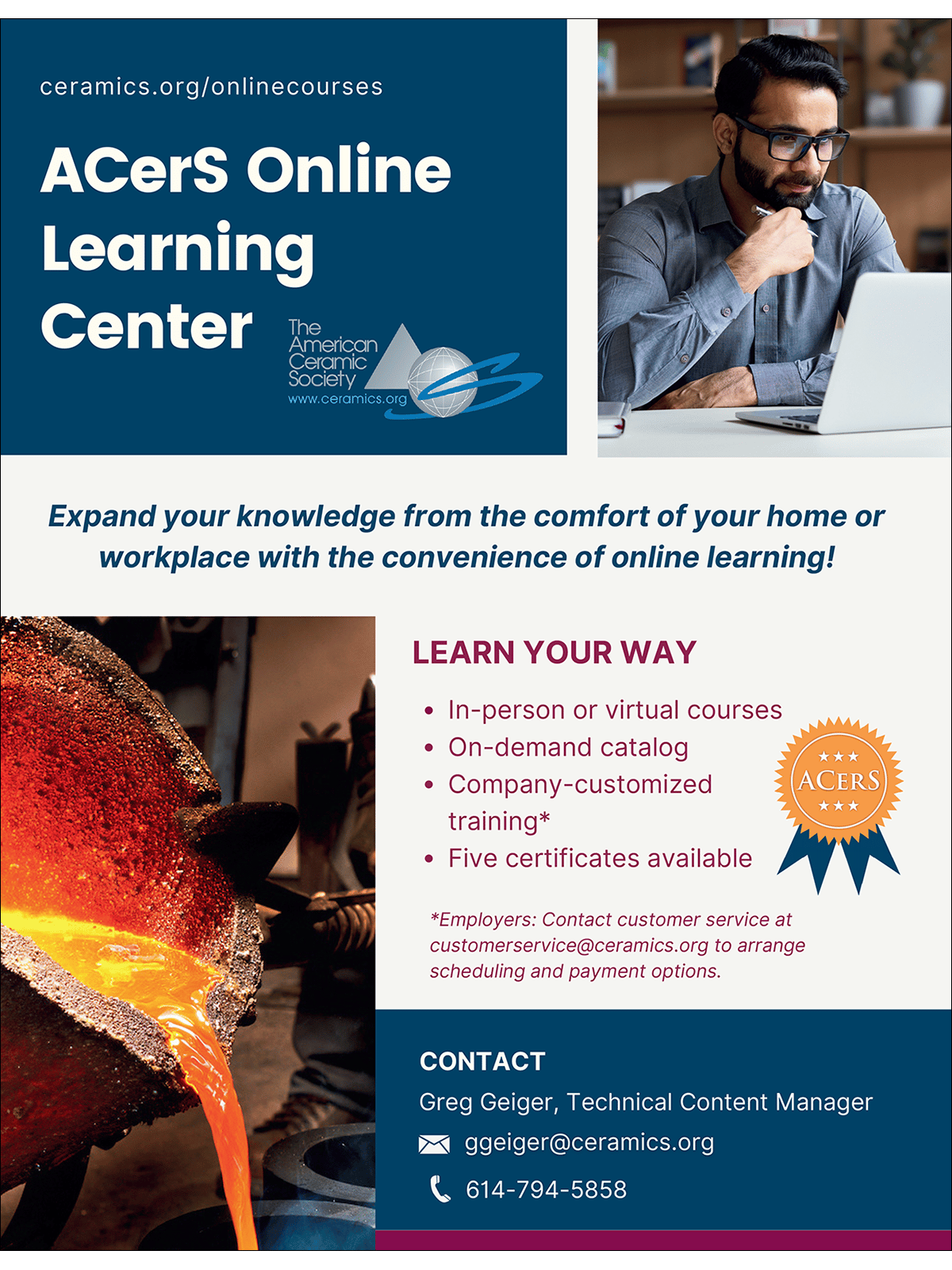 Ad: ACerS Learning Center