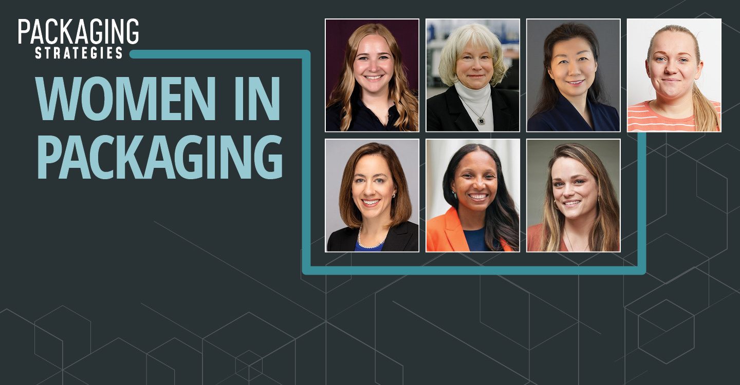 Image showing the seven professionals spotlighted in Packaging Strategies’ 2025 Women in Packaging feature story.