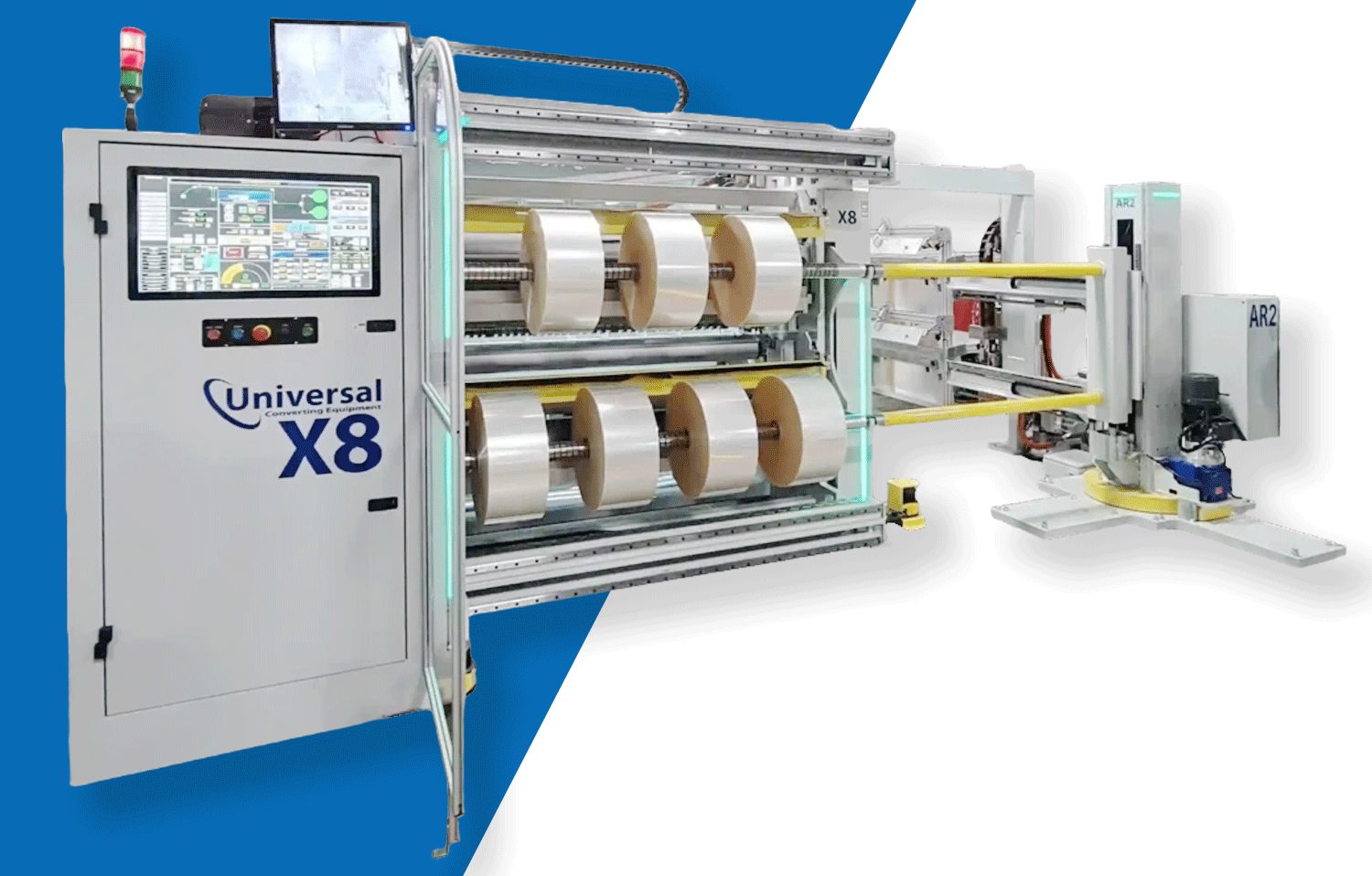 Universal X8 Slitter Rewinder
