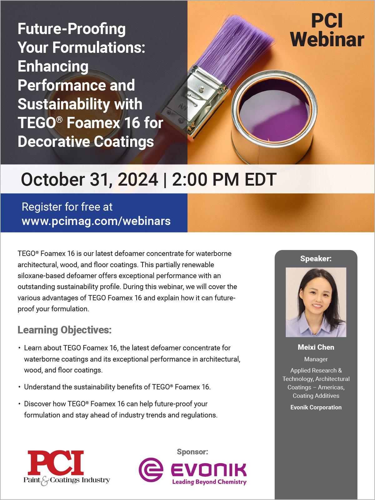 Ad: PCI-Evonik Webinar