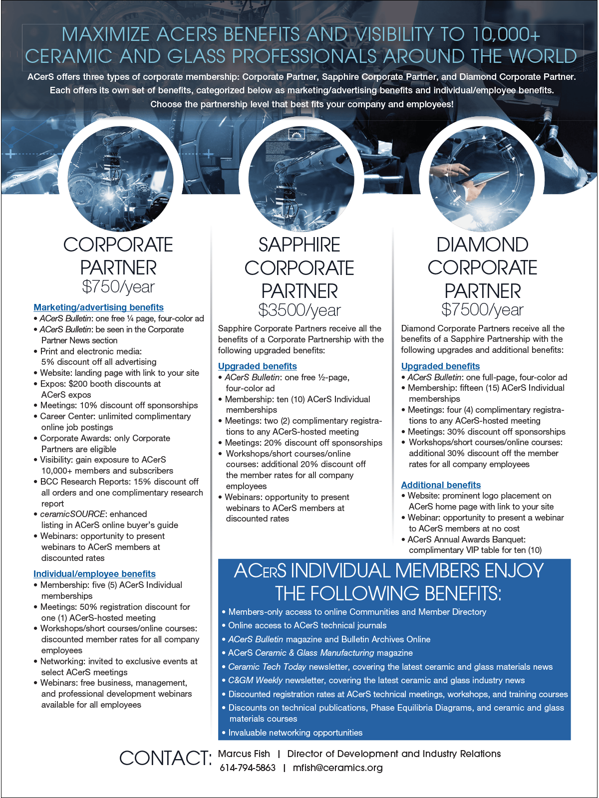 Ad: ACerS Corporate Partner Program