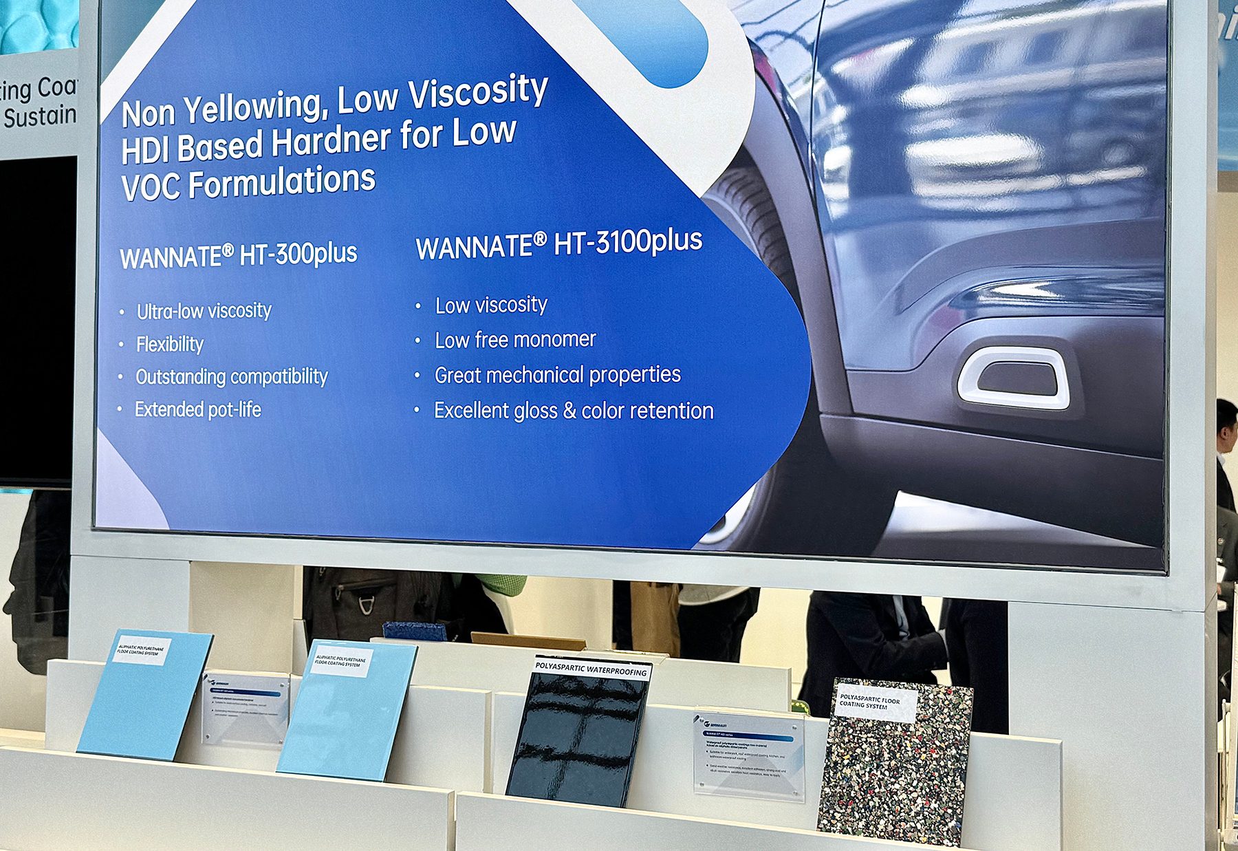 Non-yellowing, low viscosity HDI-based hardener for low-VOC formulation