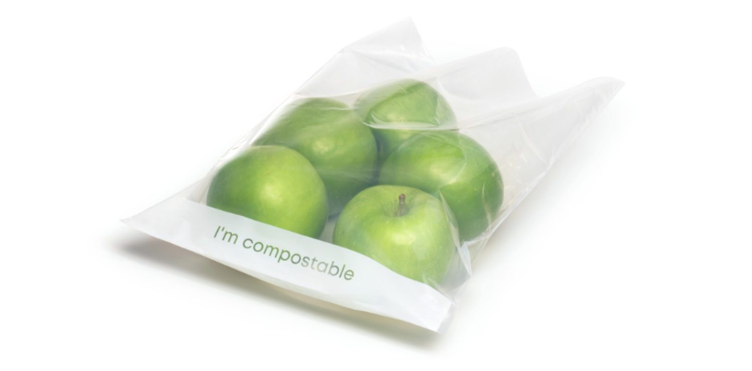 Apples in Compostable Packaging