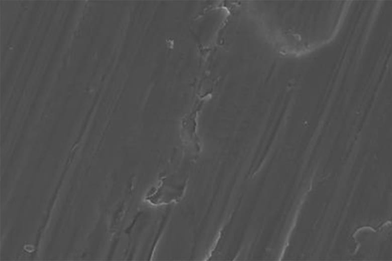 Cold-rolled steel surface image at 5000X magnification