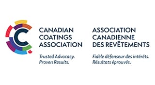 Logo for the Canadian Coatings Association, featuring a colorful 'C' and bilingual text.