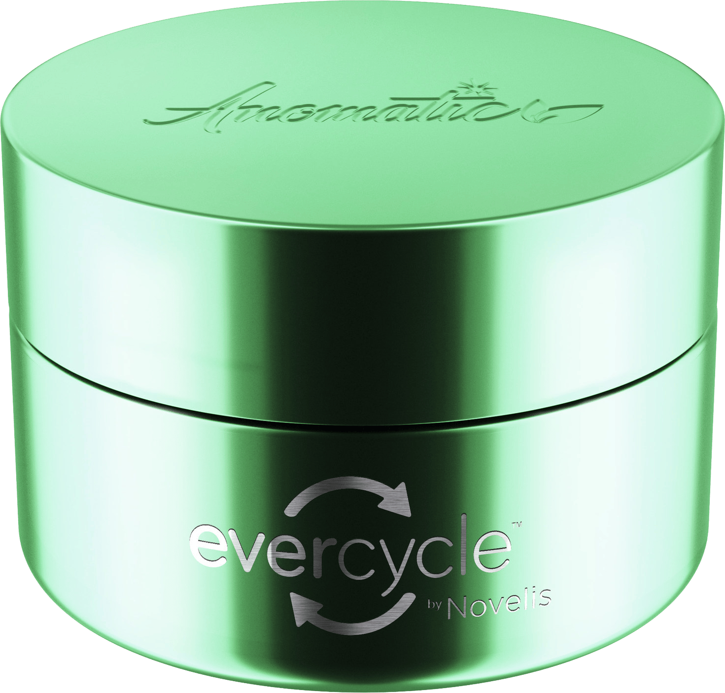 A Novelis cosmetics package made of 100% recycled aluminum