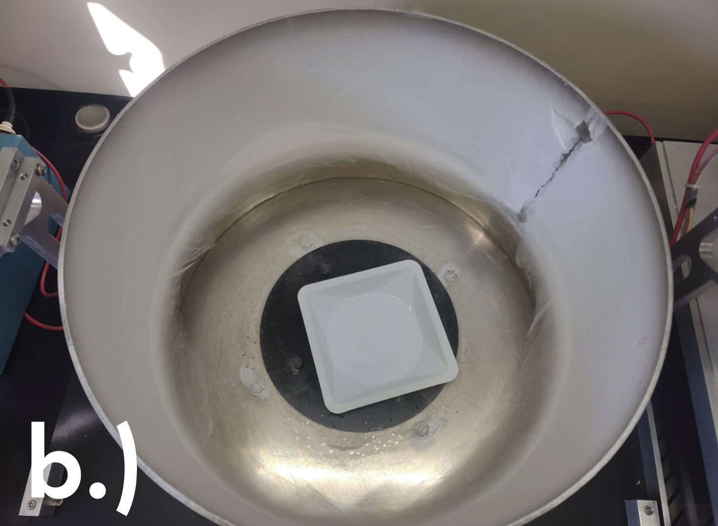 Improved high-throughput electrospinning setup built by The Edward Orton Jr. Ceramics Foundation