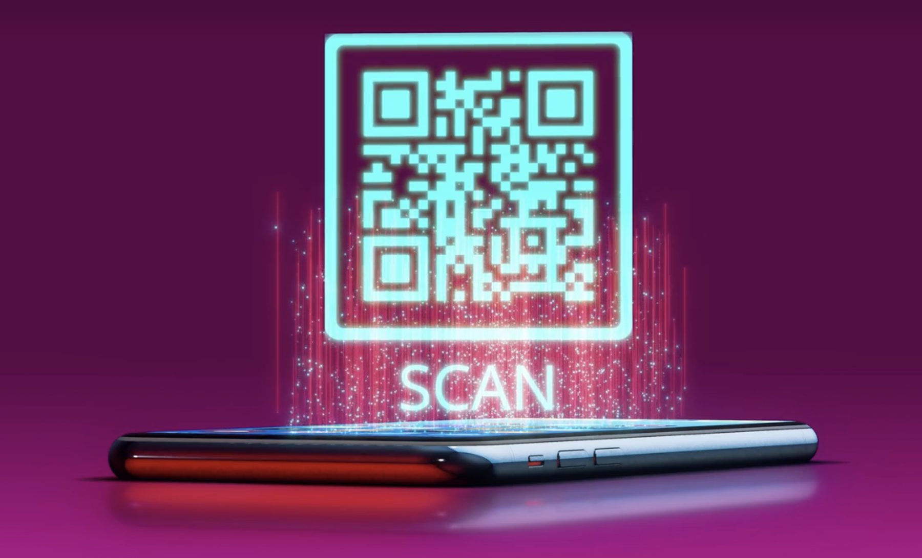 Qr code scan concept