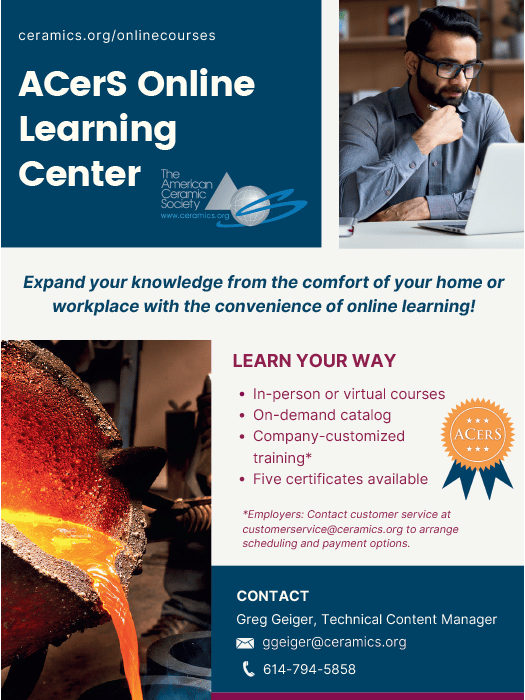 ACerS Online Learning