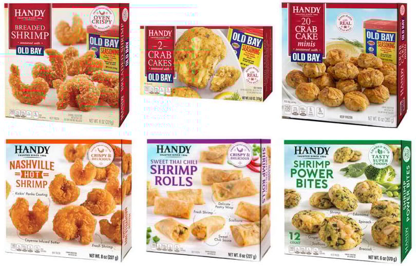 Handy Seafood packaging