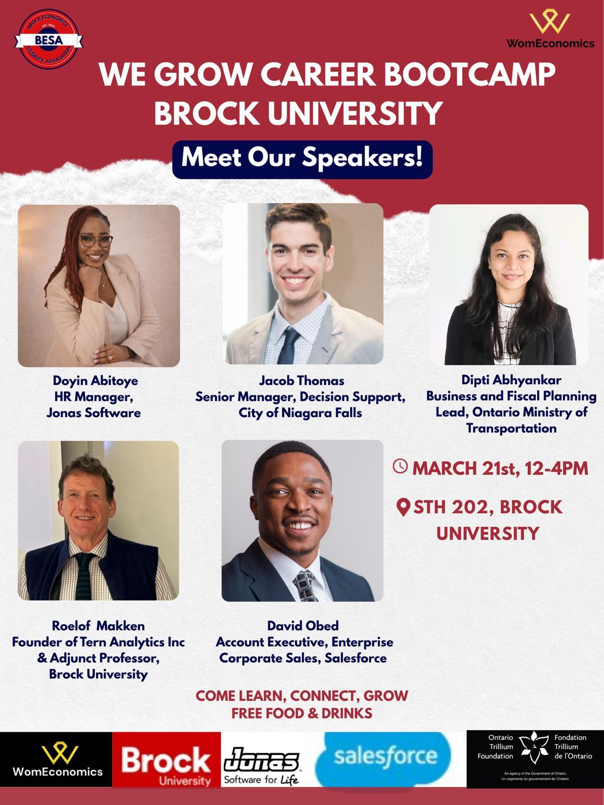 WE Grow Bootcamp @ Brock University 2