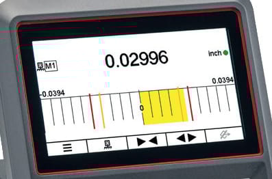 Air Gaging display