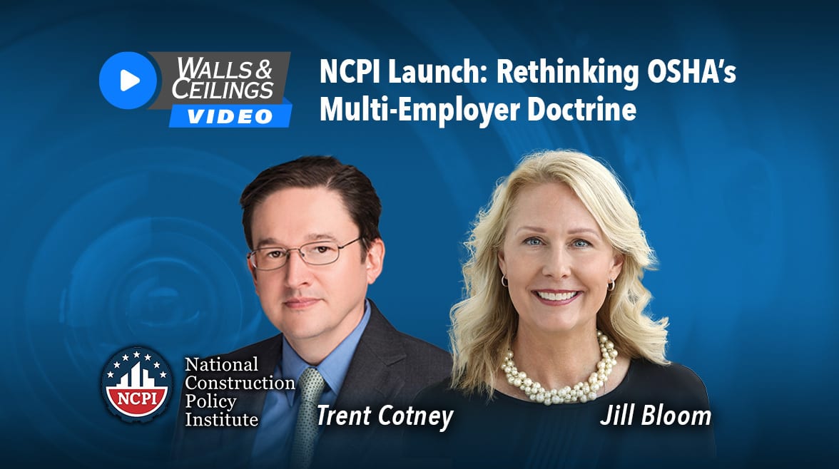 Trent Cotney and Jill Bloom discussing "Rethinking OSHA's Multi-Employer Doctrine" for NCPI video.