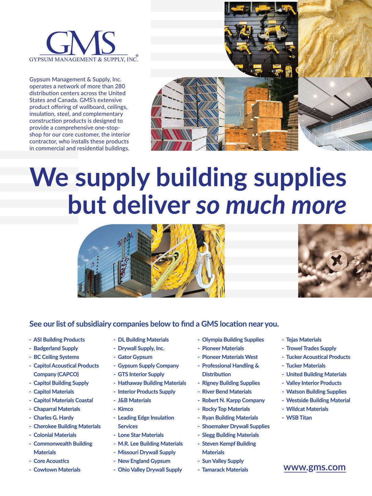 GMS - Gypsum Management  Supply