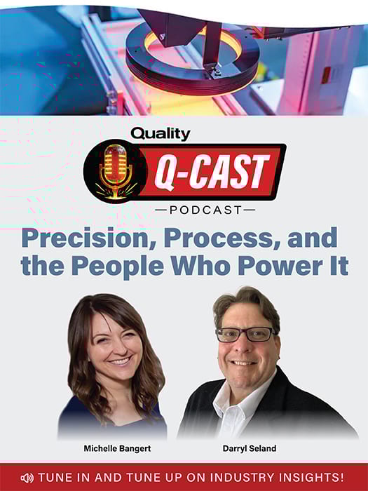 Quality Q-CAST podcast with Michelle Bangert & Darryl Seland: Precision, Process & People.