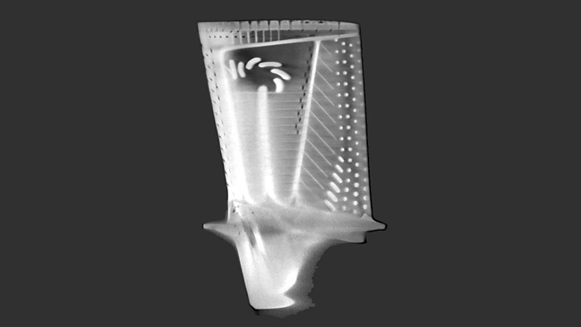 Blade scan with ZEISS VoluMax 9 Titan CT scanner.