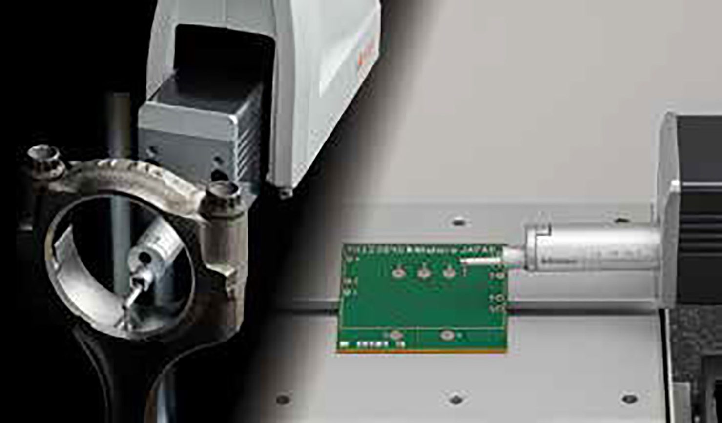 A high-accuracy surftest tests a semiconductor chip for surface roughness along with waviness and deviations from the ideal surface profile.
