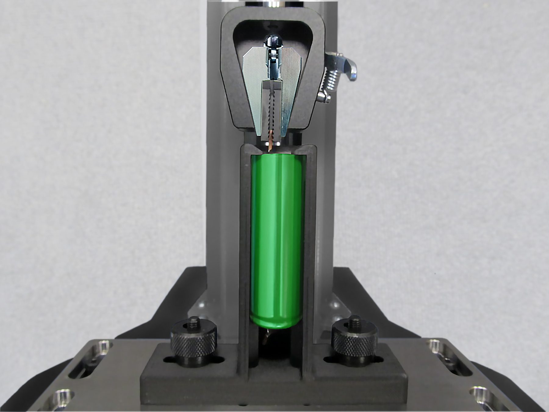 A pull-off tensile test on the terminal interconnect tab