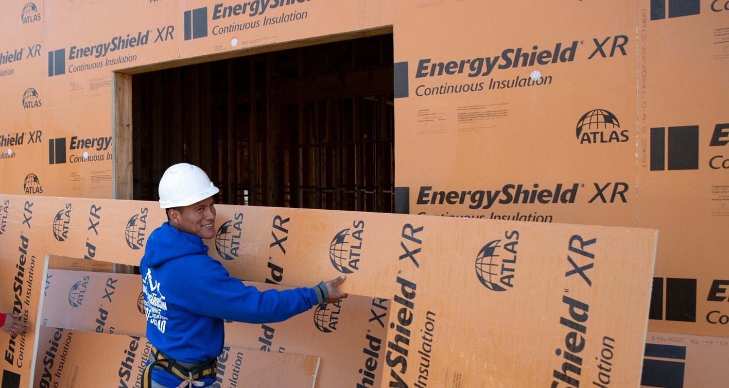 Worker installing EnergyShield® XR 