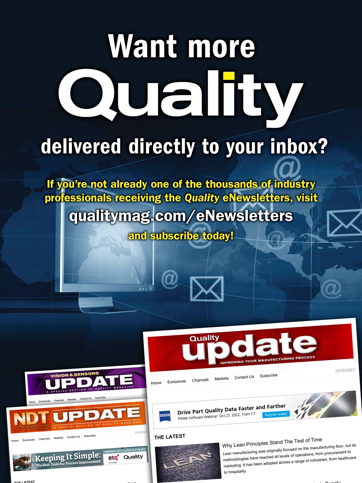 Quality House/Trade Ads - eNewsletters