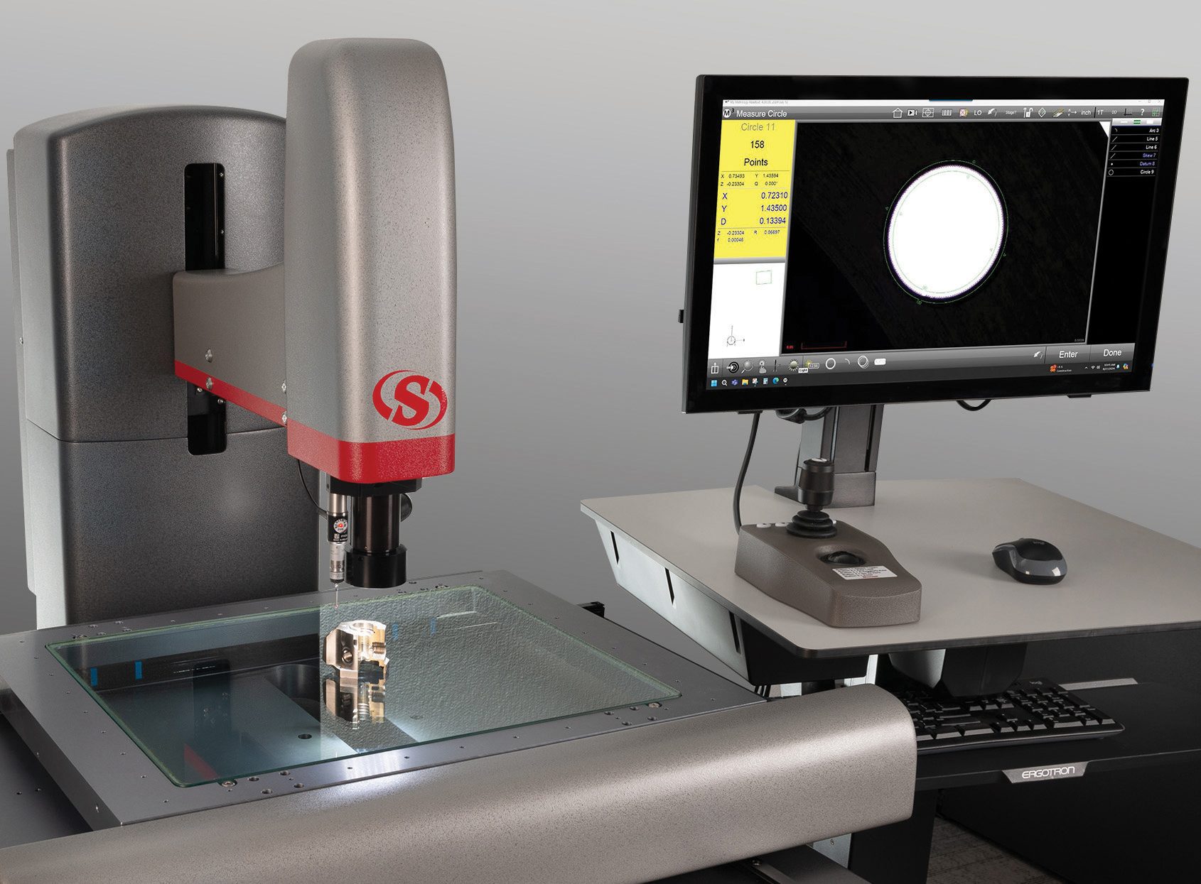CNC Vision System equipped with powerful software for automatic part recognition