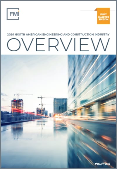 Cover of 2026 North American Engineering and Construction Industry Overview, with cityscape.
