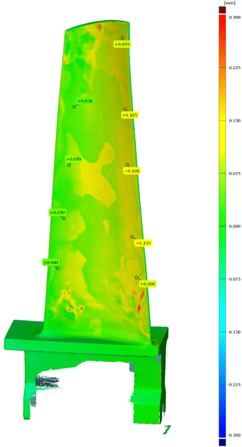 First Coat Blade Thickness Measurements
