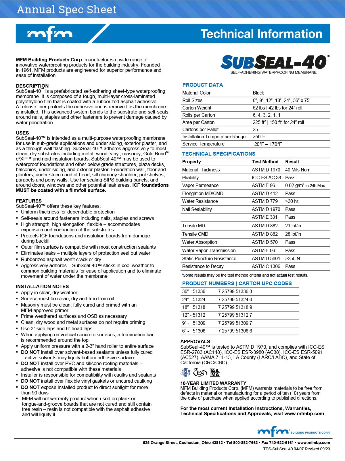 Ad-Spec-Sheets-MFM-Building-Products-Corp