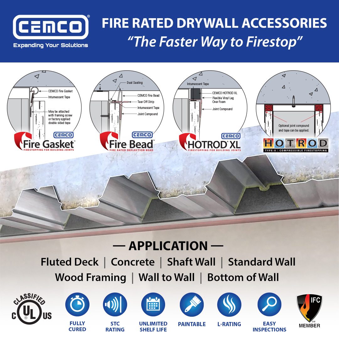 Fire and Sound Rated Drywall Accessories 