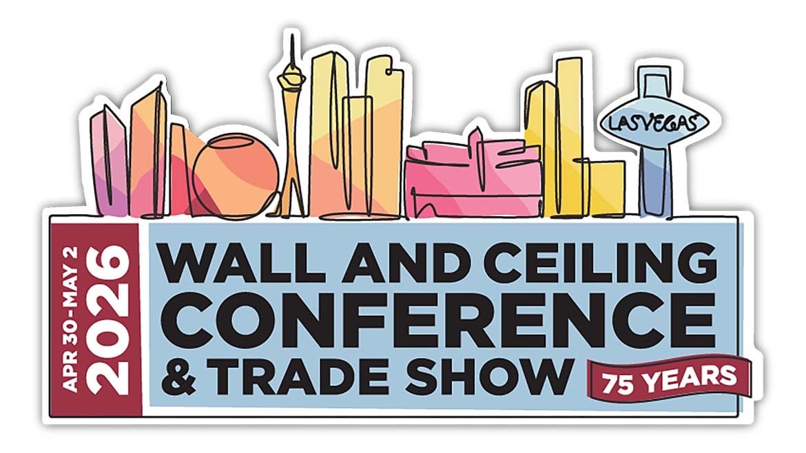 Logo for the Wall and Ceiling Conference & Trade Show 2026 in Las Vegas.