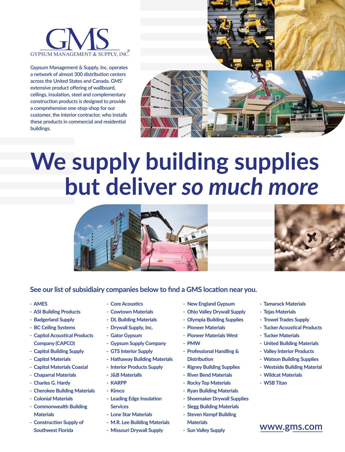 GMS - Gypsum Management &#x26; Supply