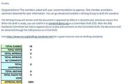 Approval Email