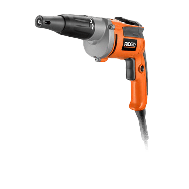 RIDGID orange and black screw gun.