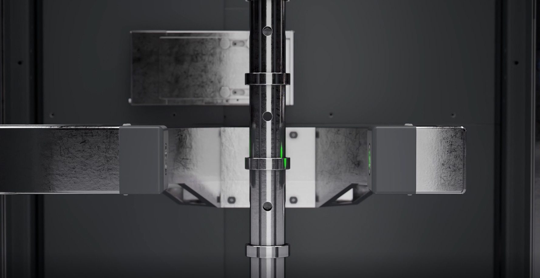 Calibration of optical measuring system on a shaft machine 