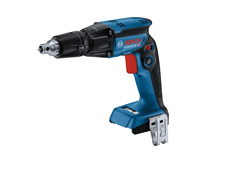 Blue and black Bosch GTB18V-45 cordless drywall screwdriver.