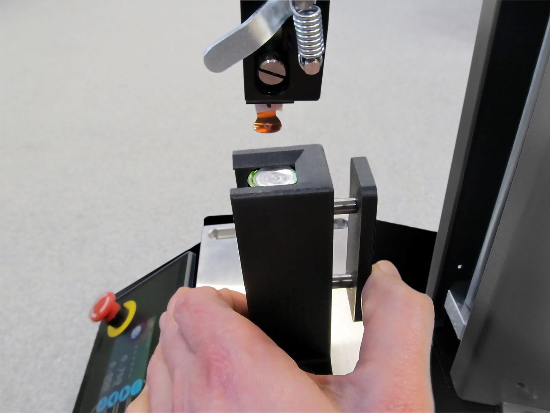 A pull-off tensile test on the terminal interconnect tab