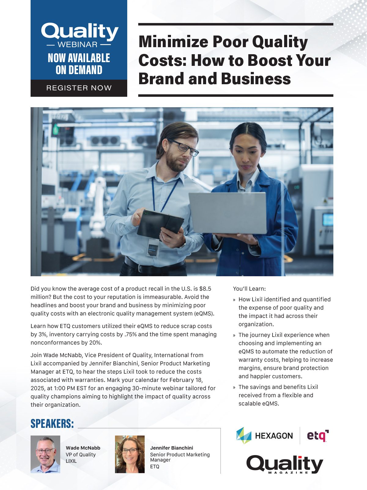 Quality House/Trade Ads - Hexagon 2/18 webinar