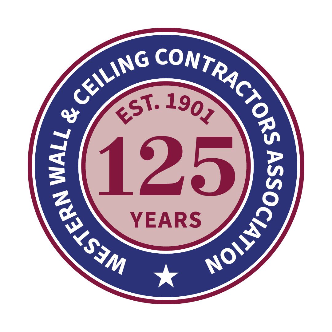 Western Wall & Ceiling Contractors Association 125th anniversary logo.