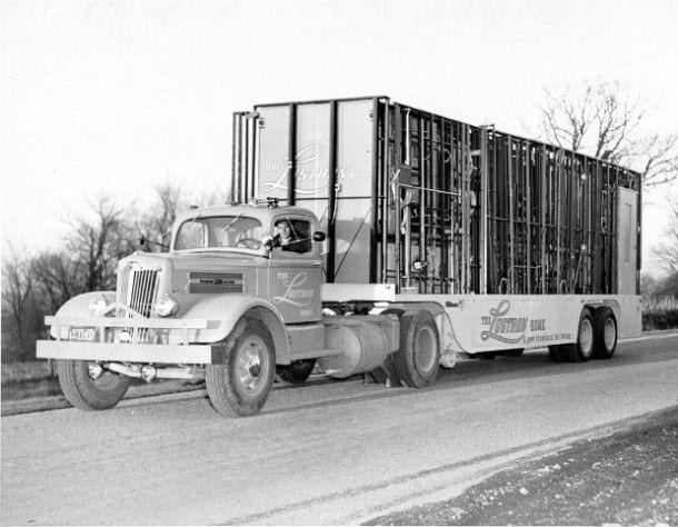 Old Steel Framing on truck