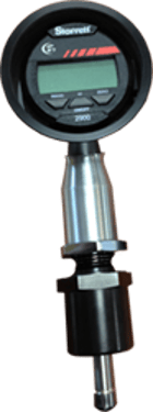 Polished aluminum forging with steel components machined to receive ANSI/AGD Group 2 dial indicators