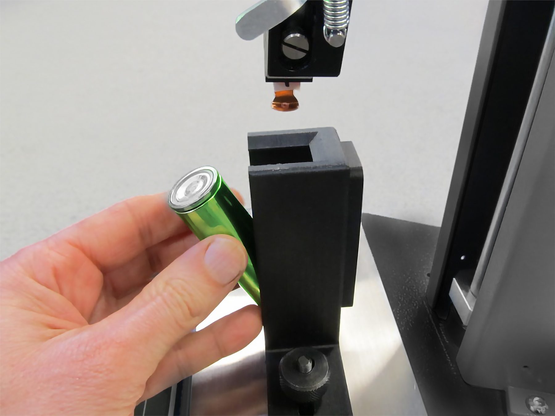 A pull-off tensile test on the terminal interconnect tab