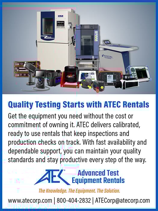 Advanced test and measurement equipment rentals for quality control and production checks.