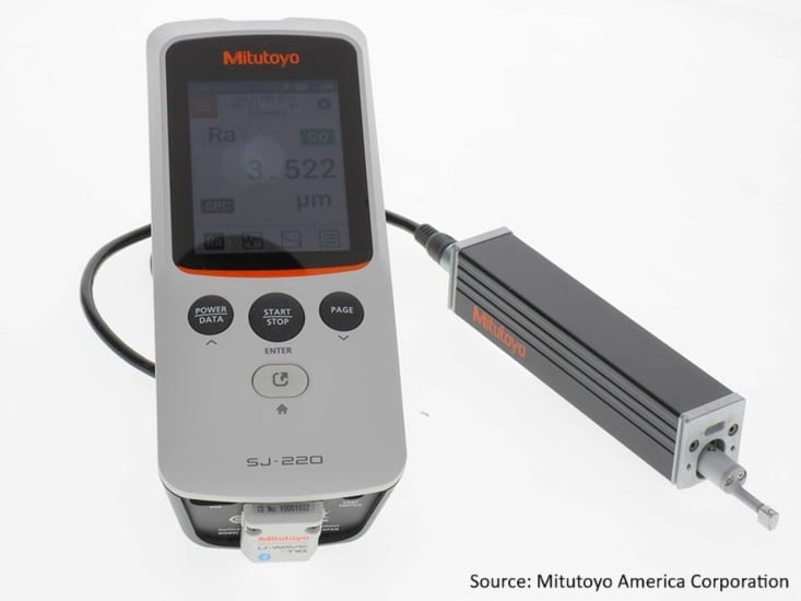 Mitutoyo America SJ-220 Portable Surface Roughness Tester