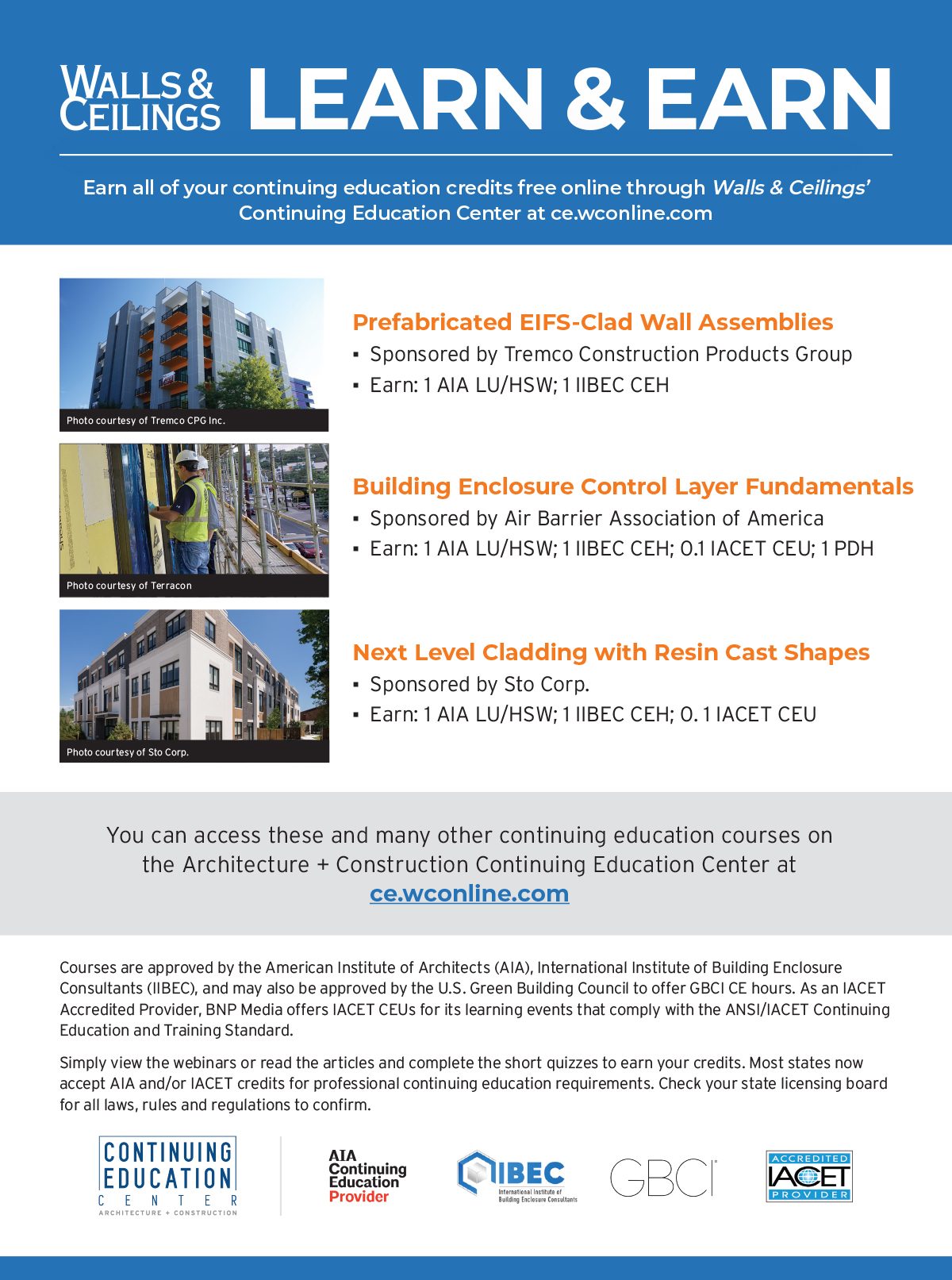 WC CEU Learn Earn
