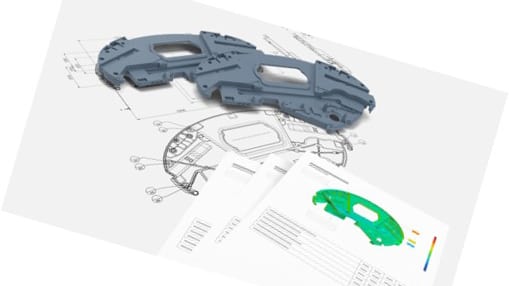 Plastic Part with Inspection Report 